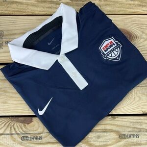 Size Medium - Nike Dri-FIT Team Issued USA Basketball Polo - (CT1899-451)